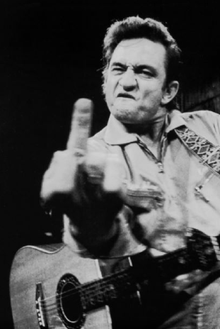 Johnny Cash - Finger Poster