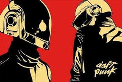 Daft Punk - Red Poster