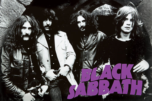 Black Sabbath - Black & White Poster