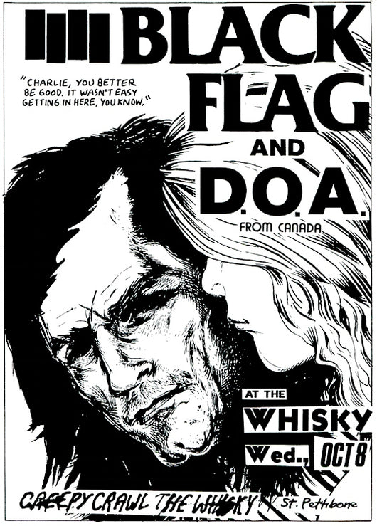 Black Flag - At The Whisky Poster