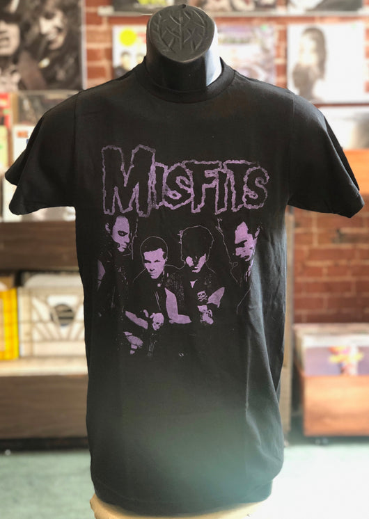 Misfits, The - Band T Shirt (Purple on Black)