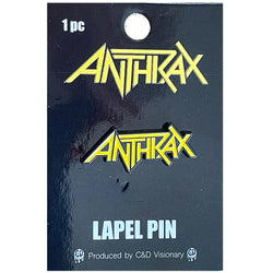 Anthrax- Yellow Logo Enamel Pin