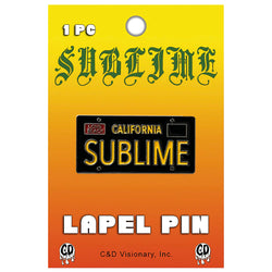 Sublime License Plate Enamel Pin
