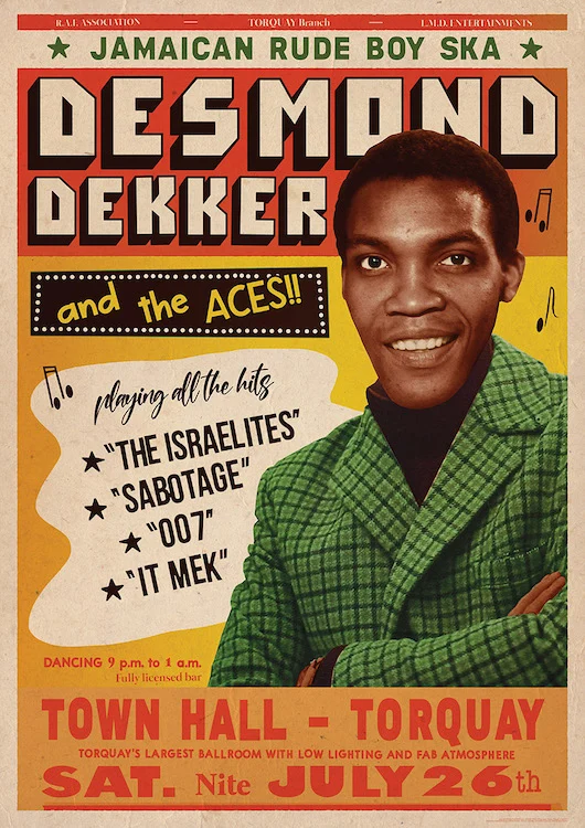 Desmond Dekker - Jamaican Rude Boy Poster